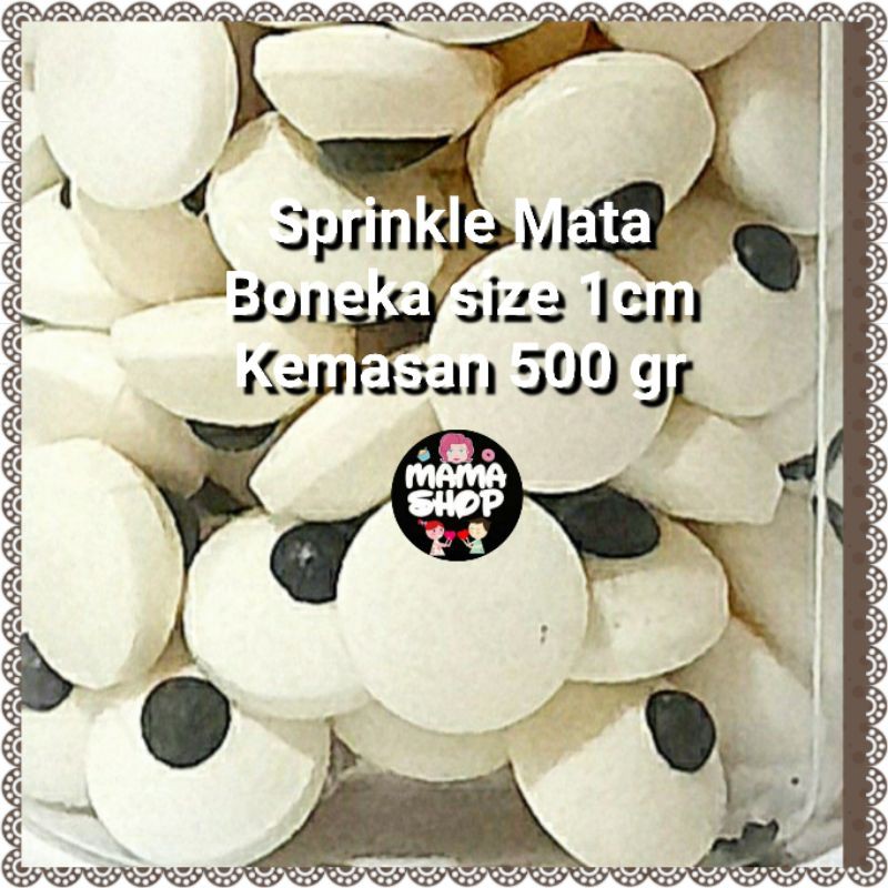 Sprinkle Trimit Gula Dekor Hiasan Kue Bentuk Love Star Bintang Bulat Mickey Mata 500 gram m