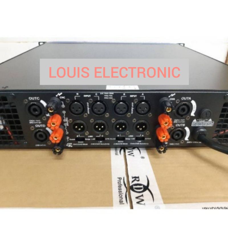 Power Amplifier RDW NR10004MK3 NR 10004MK3 NR 10004 MK3 Class H 4 Channel ORIGINAL