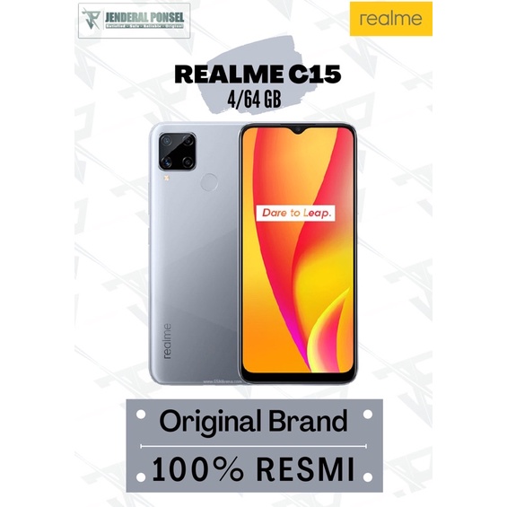 HP realme C15 4/64GB [6000mAh, 18W Quick Charge, Ultra-Wide Quad Camera]