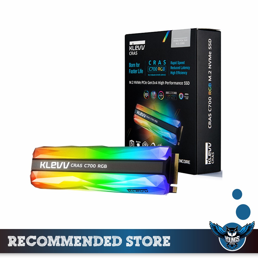 SSD M.2 NVMe KLEVV CRAS C700 RGB 960GB