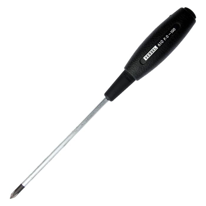 Obeng Vessel 610 Ph 0x100 mm - Cushion Grip Screwdriver - Thin Shank