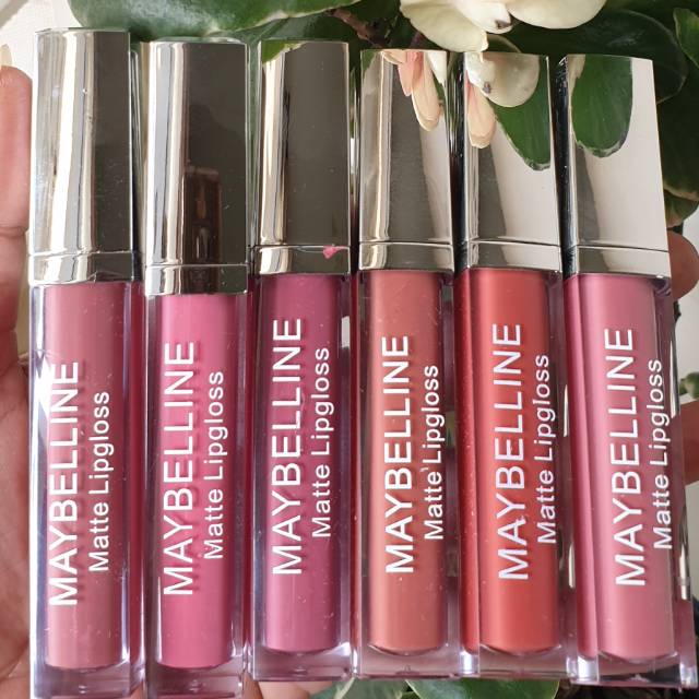 [ ECER ] MAYBELINE LIPCREAM TUTUP SILVER NUDE &amp; RED