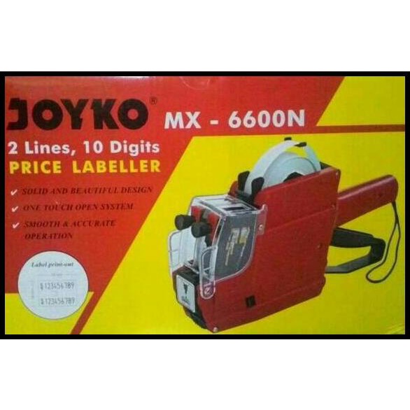 

Paket Joyko Mx-6600N (Angka,Angka) - Alat Label Harga / Price Labeller