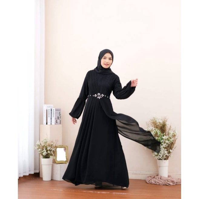 Gamis Lefi kebaya/gamis modern/gamis pesta/gamis muslim