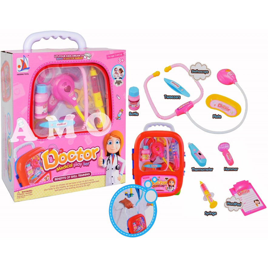 DOCTOR TROLLEY PLAYSET PINK 835 MAINAN DOKTERAN