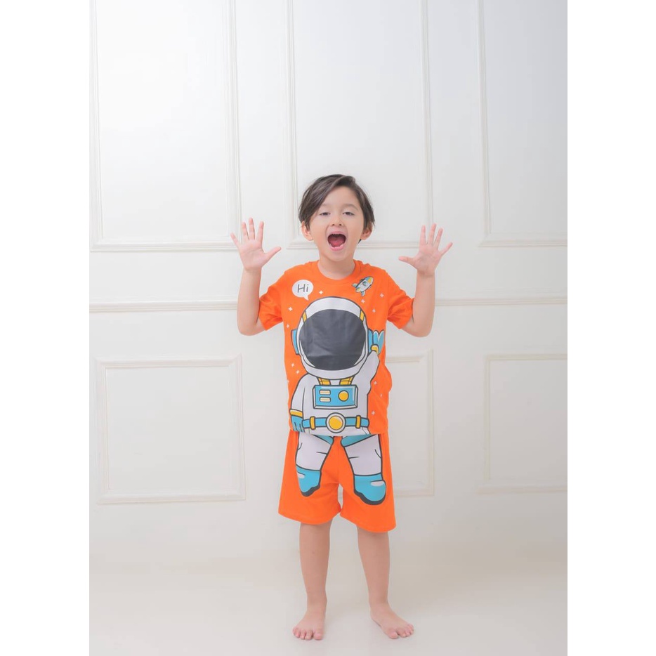 Setelan anak Mix Superhero Astronot by Silver kids