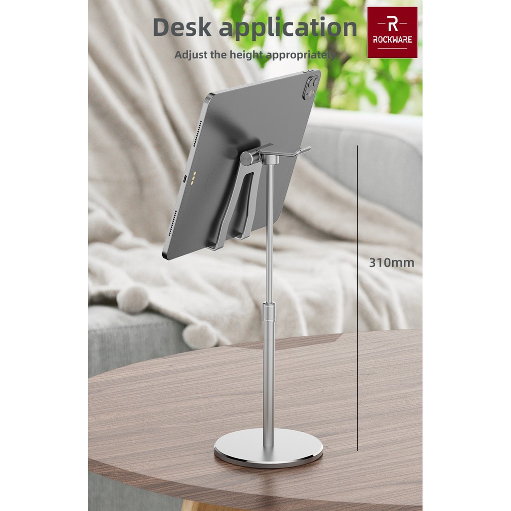 ROCKWARE Desktop Scalable Telescopic Stand Holder Tablet and Headphone