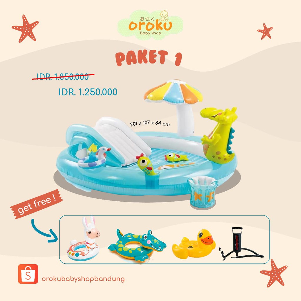 INTEX SWIMMING POOL PAKET / KOLAM RENANG / INTEX