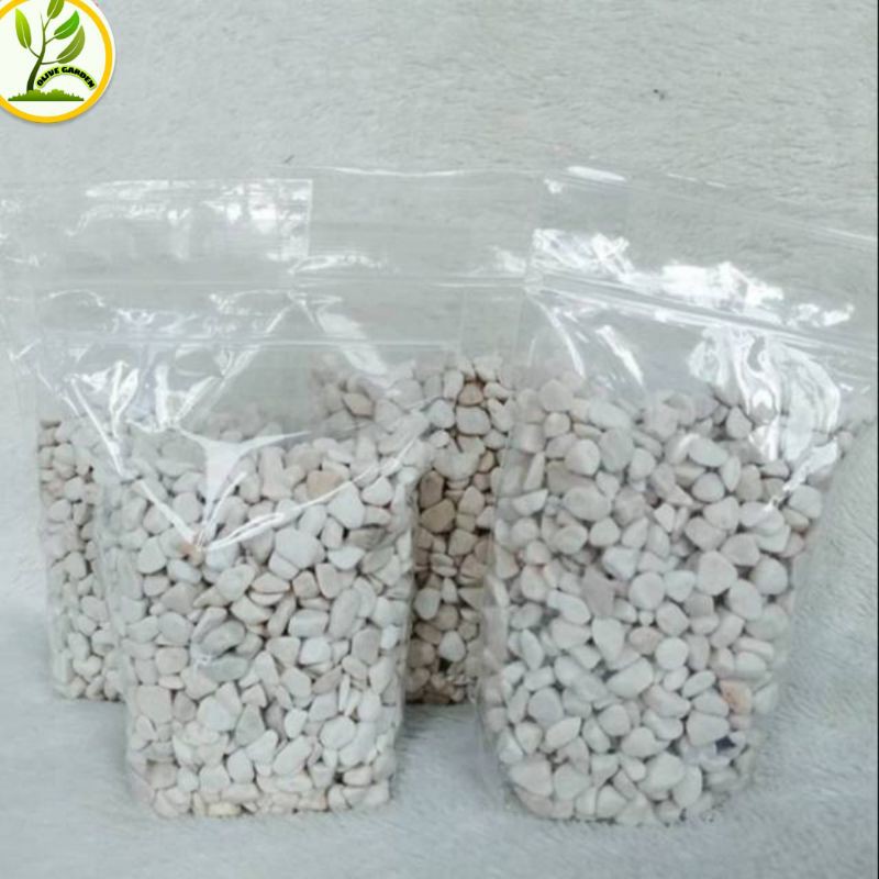 Batu koral putih kecil 1 kg