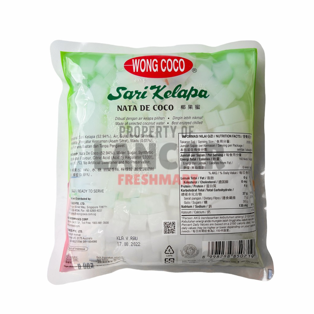 WONG COCO NATA DE COCO (RASA COCOPANDA)