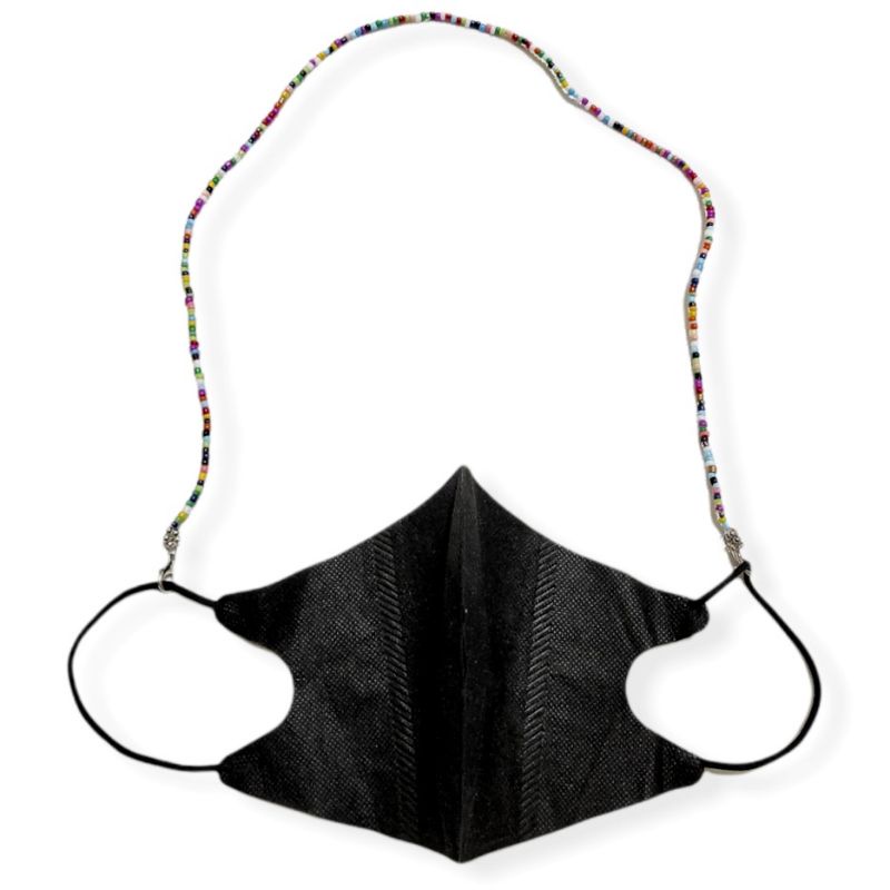 Kalung Gantungan Masker Strap Mask Glass Beads Mote