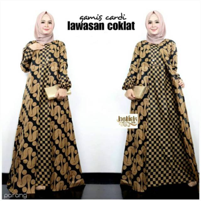 [READY] Longdress Batik Jumbo / Gamis Batik / Daster Muslim Bahan Rayon Rotari PT Sritex