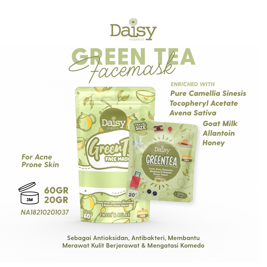 [Free Gift] Daisy Organic Masker Organik 60gr Full size