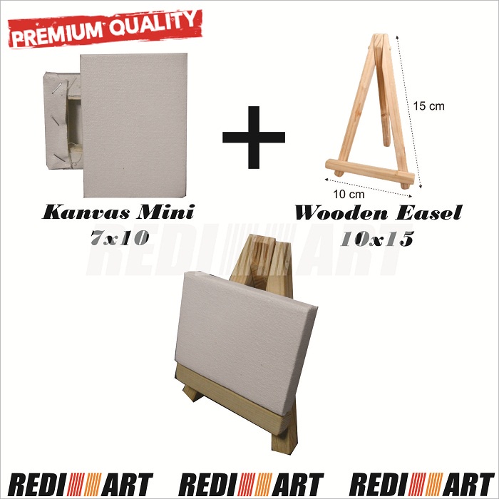 

Kanvas Lukis Mini 7x10 cm + Easel Mini