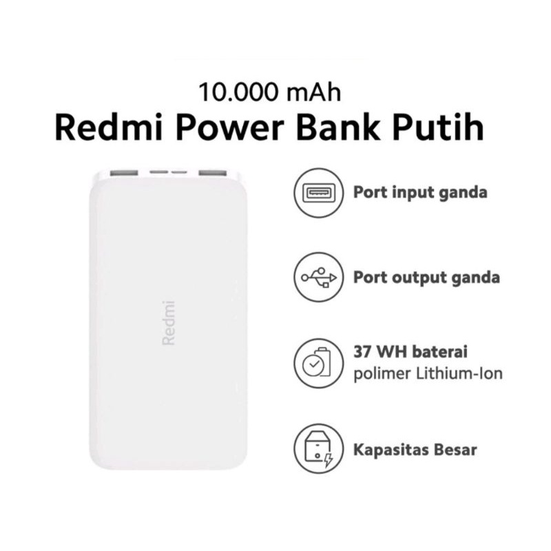 POWER BANK REDMI XIAOMI 10.000 MAH