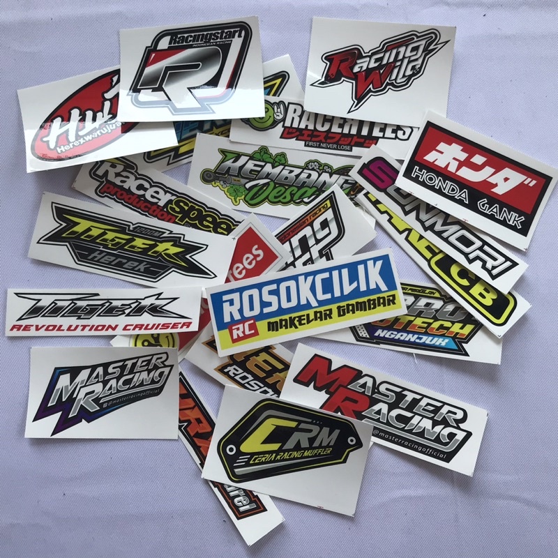 Stiker Motor Honda Gank - Isi 21- Racing Hell/ Rosok Cilik / Fake CB