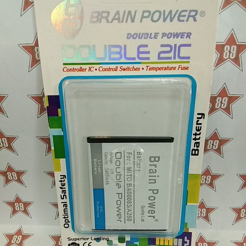 Battery batre Mito Ba00083 - A260 Brain power