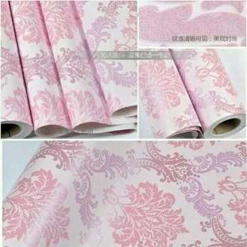 ready stok!!! wallstiker dinding anti air | 45 cm x 10 meter | motif batik pink | solusi dekorasi