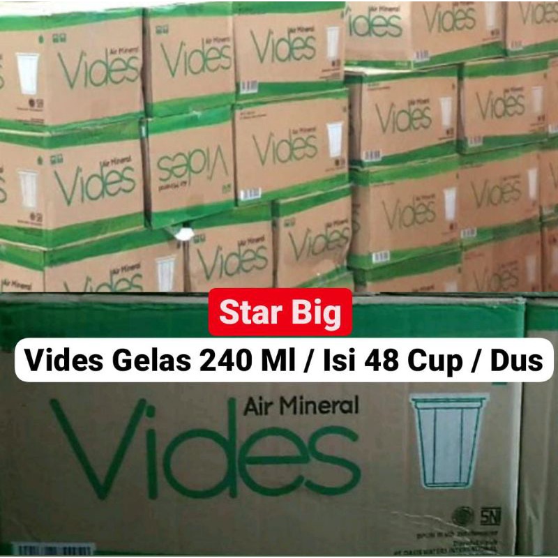 

Air Minuman Mineral Vides Gelas 240 Ml Isi 48 Cup