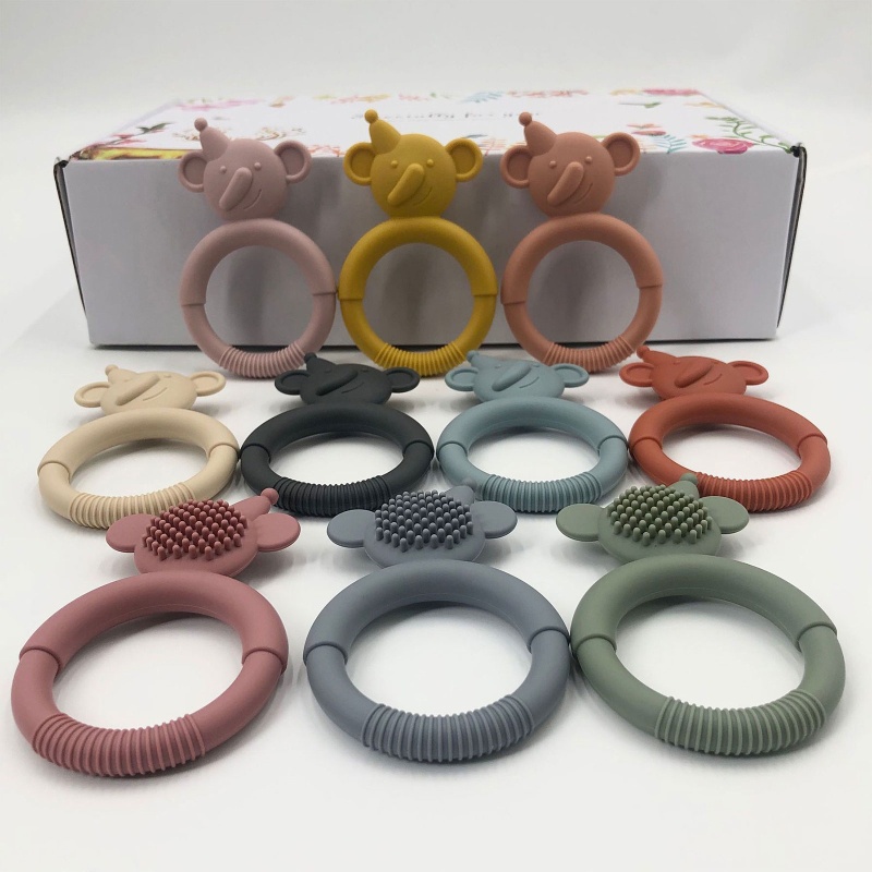 Mary Mainan Teether Silikon Motif Kartun Untuk Bayi