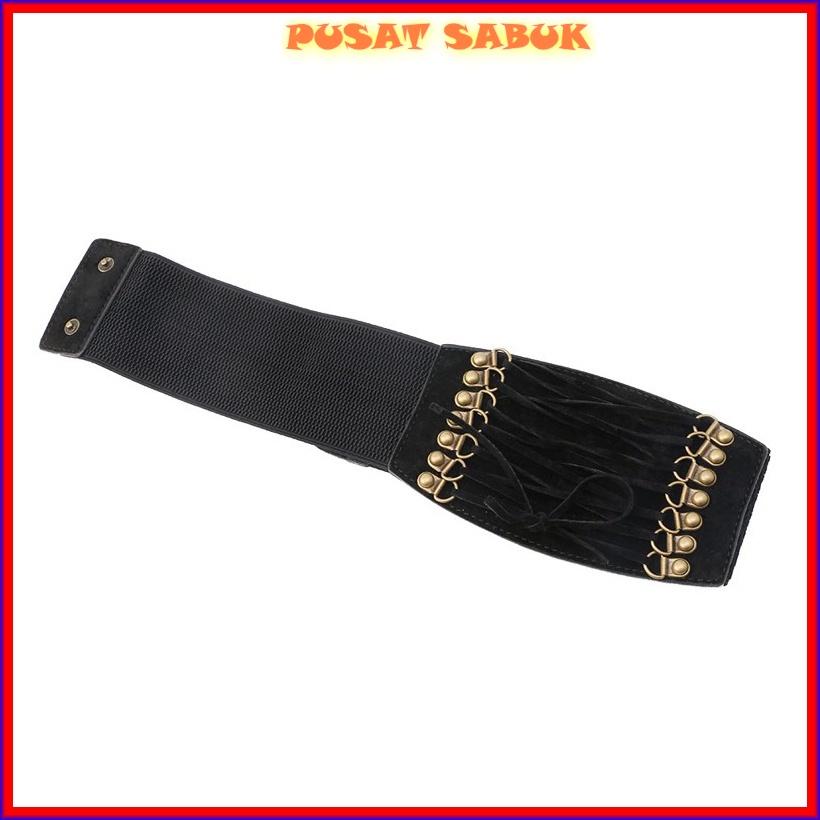 Belt Ikat Pinggang Gesper Lebar Wanita Sabuk Cewek Korea Obi Fashion Gasper Grosir Murah Jumbo besar Hitam Karet Elastis Kekinian Cantik kulit Women Praktis Modis Mewah Pingang gemuk langsing