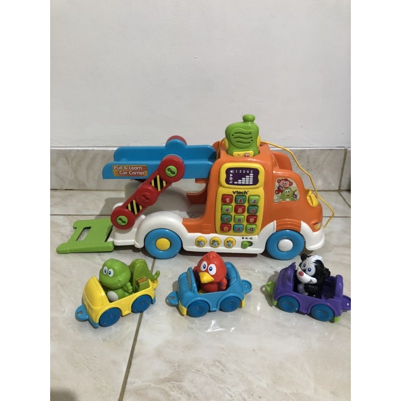 Preloved Vtech Pull and Learn Car Carrier