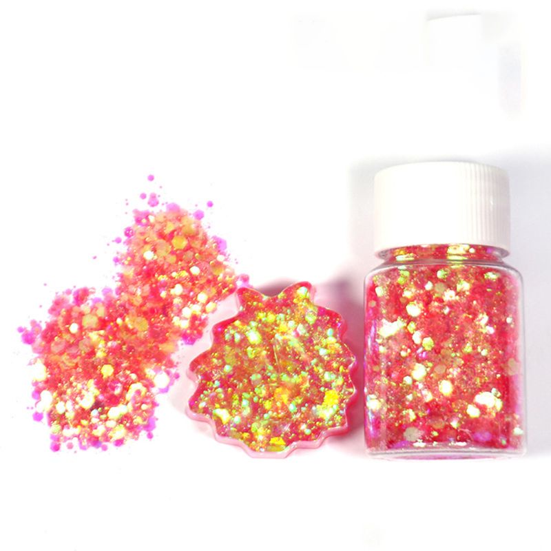 Siy 6pcs / Set Cetakan Resin Epoksi Sequin Glitter Untuk Dekorasi Diy