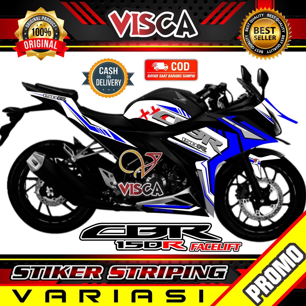 Striping Cbr 150r Facelift  - Sticker Striping Variasi Lis Cbr 150r Facelift - Striping Hologram Cbr