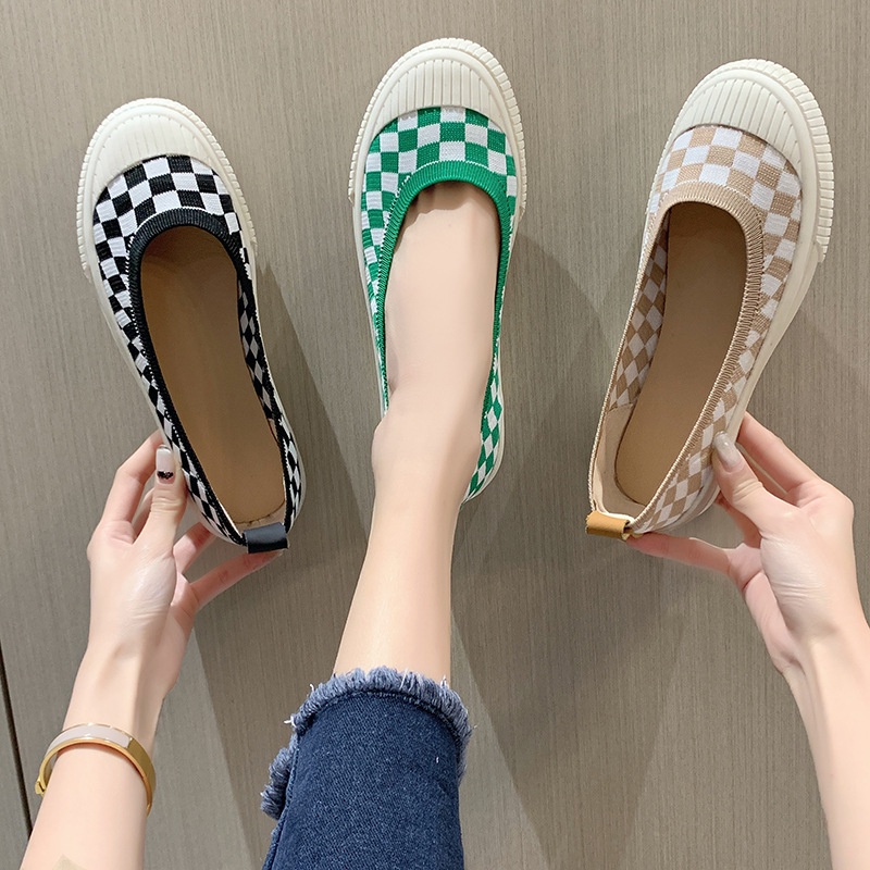 TBIG [COD] Sepatu Slip On Wanita Anagumi Import Korea Style Santai Wanita Remaja