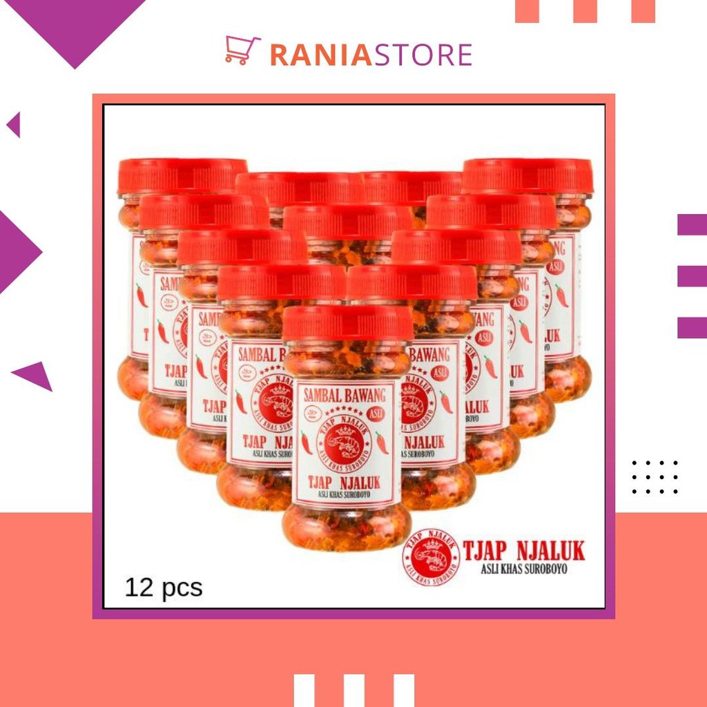 

Sambal Bawang ASLI Super Pedas Tjap Njaluk - 12 Pcs