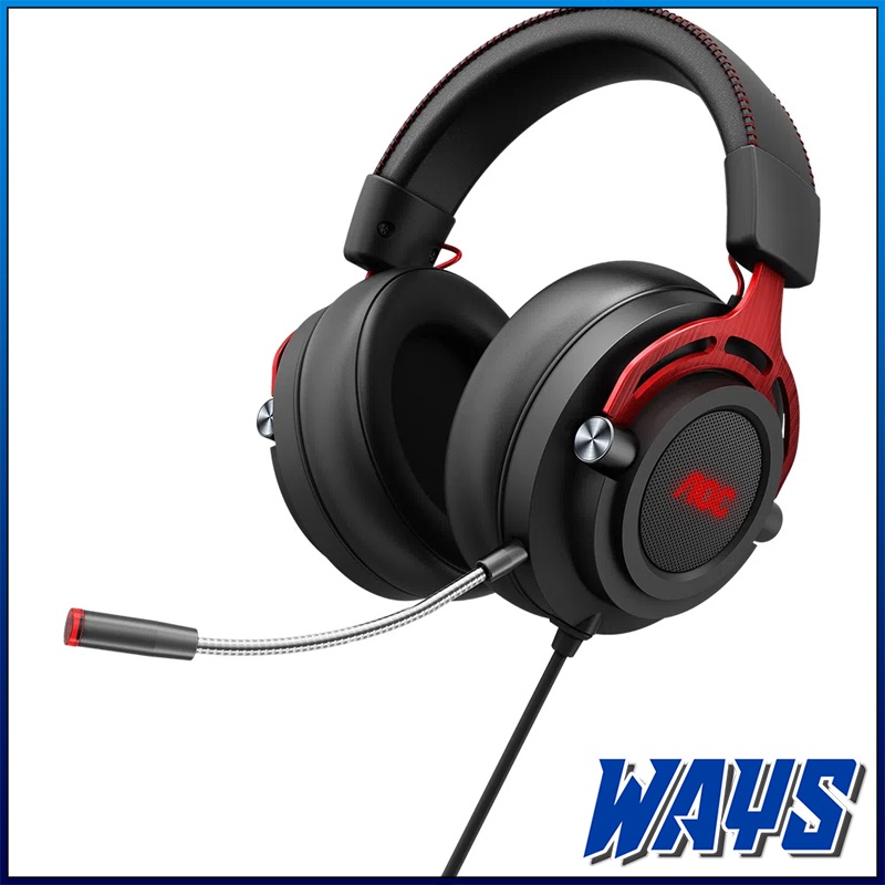 Original AOC GH210 Gaming Headset - Merah Hitam GH 210