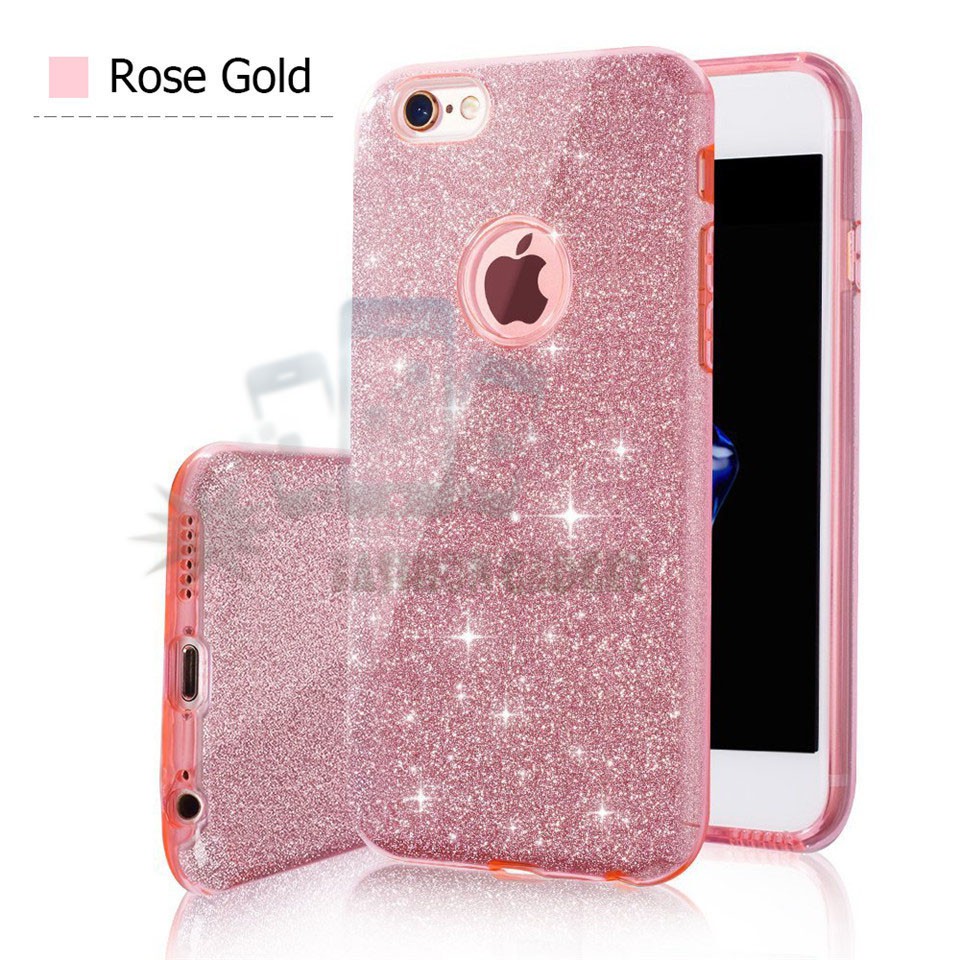(Warna Acak Pink / Red) Silikon Motorola Moto G5S+ / Oppo A37 / Oppo F5 / Nokia 5 / Vivo V5 Plus / X9 / Vivo V7 / V7 Youth / Y75 / Vivo V7 Plus V7+/ Xiaomi Redmi Note 4/Note 4xCase Sparkling Glitter Soft Case Jelly Silicone Casing Kesing Kasing Sarung Hp