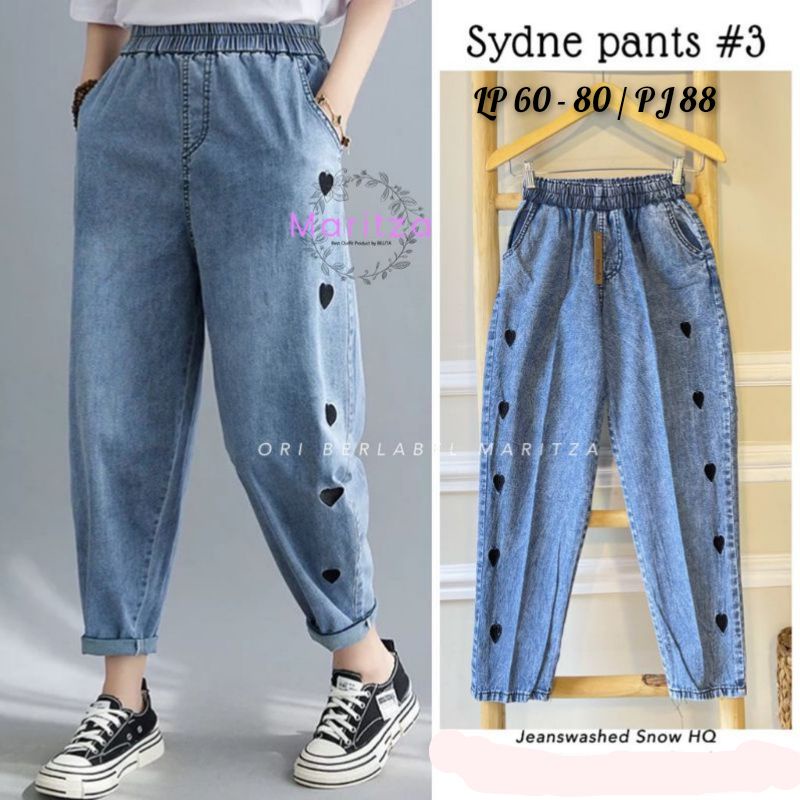 CELANA JEANS WANITA / BAGGY CARGO JEANS WASH