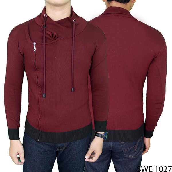 Sweater Distro Keren Rajut Merah Maroon – SWE 1027