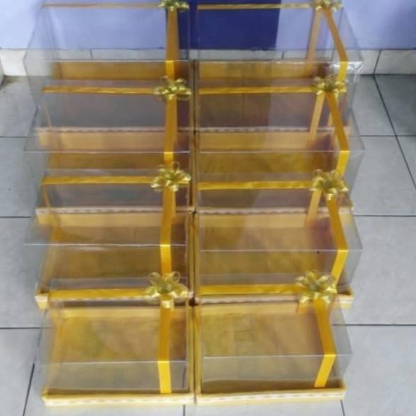 

Tidak Diragukan 2Pcs Box Mika seserahan ukuran L dan M tebal mika 0.30 / Box mika hantaran / Box ses