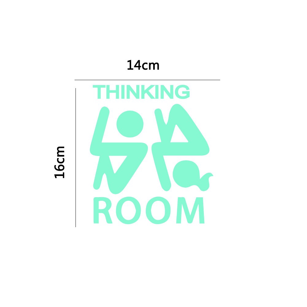 Stiker Poster Dinding Glow In The Dark Untuk Kamar Mandi