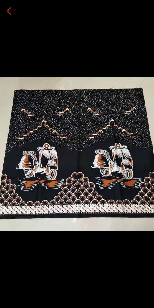 Kain Batik Solo Motif 1 Vespa Sejuta Saudara