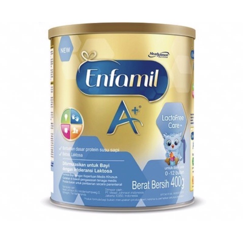 Enfamil A+ lactofree care 400 gram ( susu nutrisi khusus bayi diare )