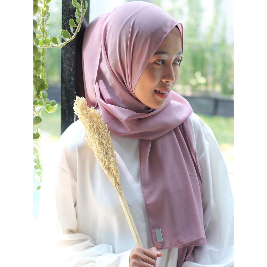 Pashmina Jahit Hijab Wear Dusty Purple