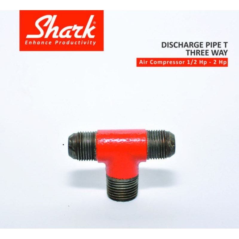 Discharge Pipe T Three Way Kompresor 2 HP SHARK