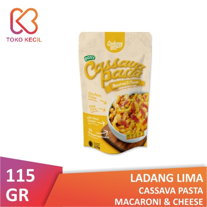 

PASTA-ANEKA- LADANG LIMA PASTA CASSAVA MAC & CHEESE 115 GR -ANEKA-PASTA.