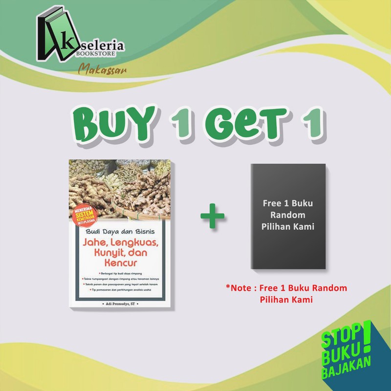 

(COD) BUDI DAYA DAN BISNIS JAHE, LENGKUAS, KUNYIT, DAN KENCUR (BUY 1 GET 1)