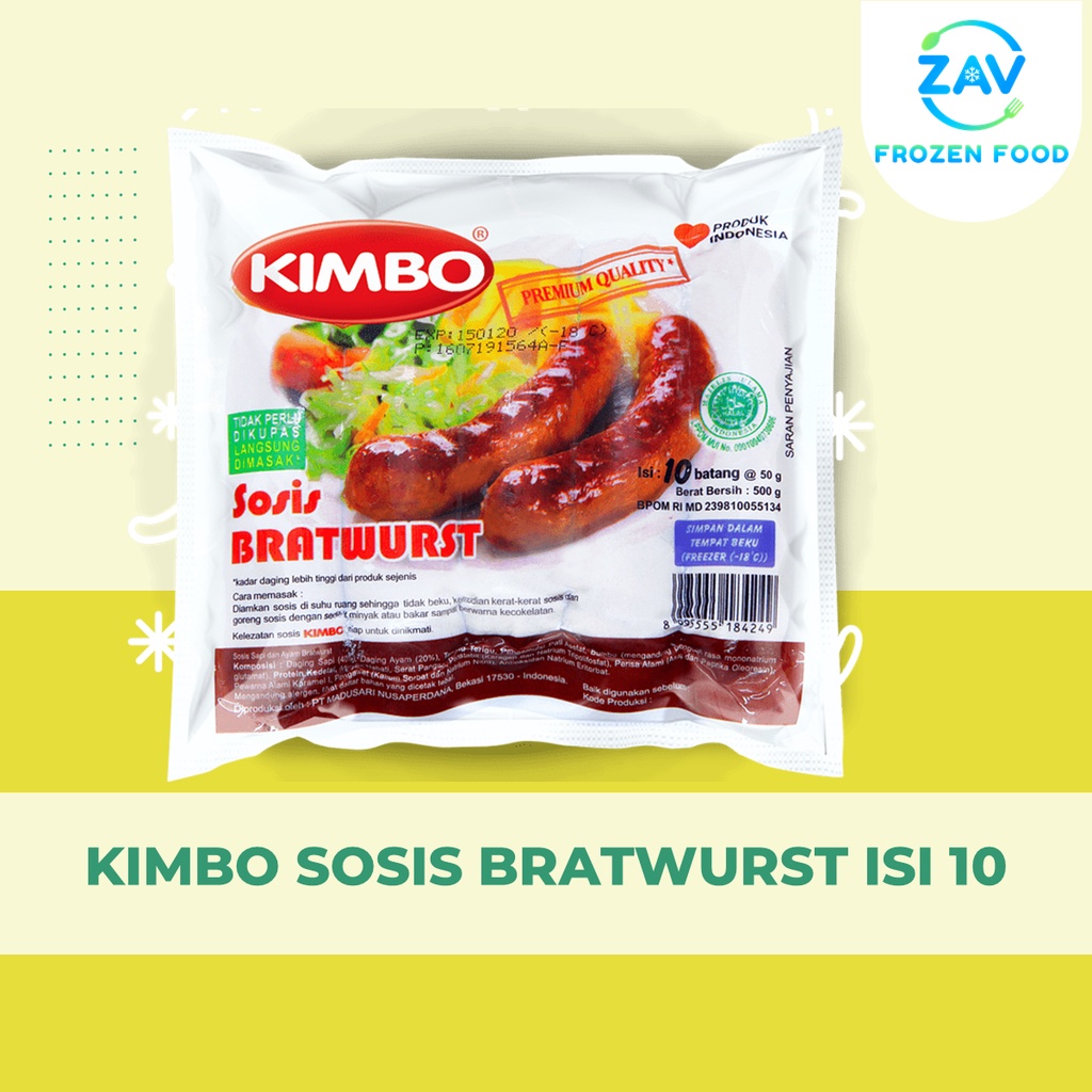 

KIMBO SOSIS BRATWURST ISI 10