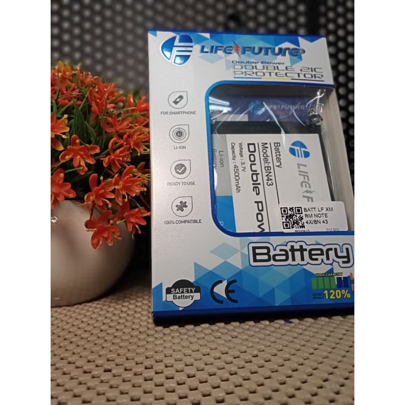 baterai xiaomi redmi note 4x BN 43 life future