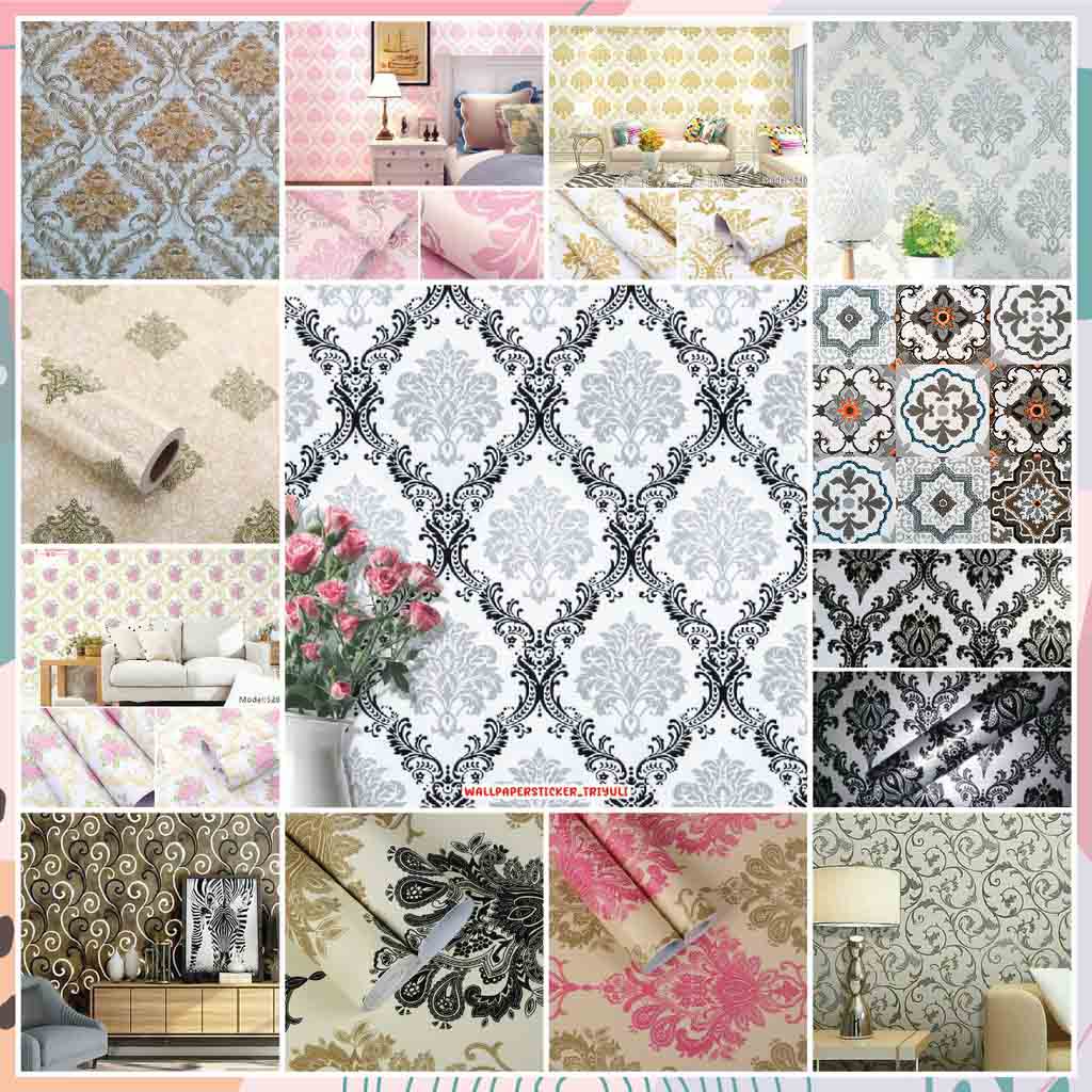 Wallsticker (Wallpaper Sticker) Motif Batik/Sultan/Glamour/Luxury KCT _murah