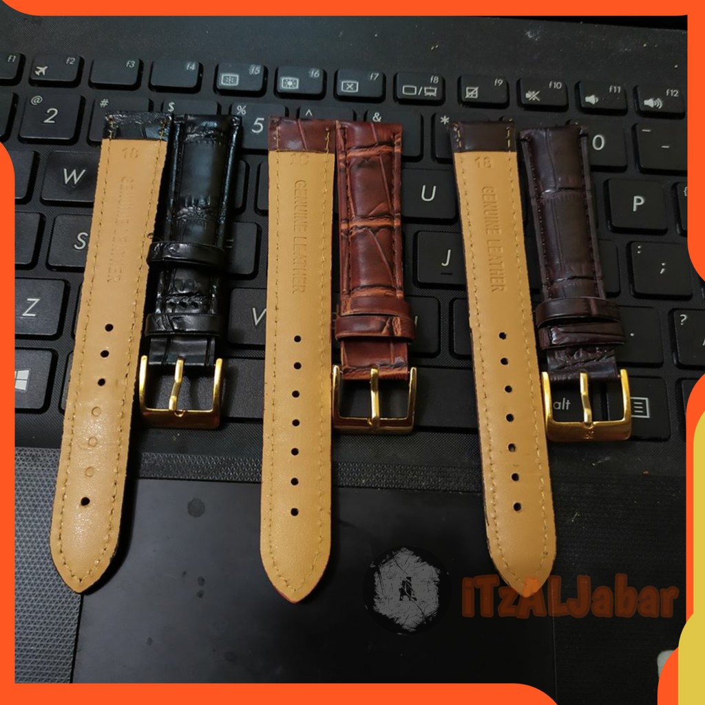 Tali jam tangan Kulit Leather strap 18mm 20mm 22mm 24mm KLSHCCMU