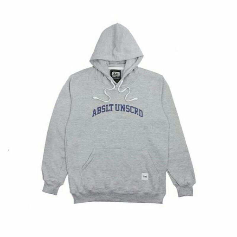 HOODIE ABSLT 308 GREY UNISEX TERBARU