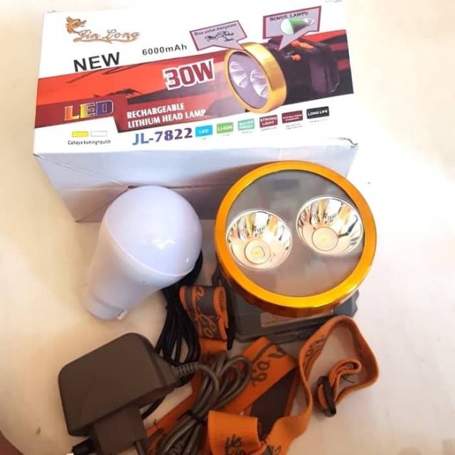 Senter Kepala Selam 2 Cahaya 30 Wat Jinlong JL-7822