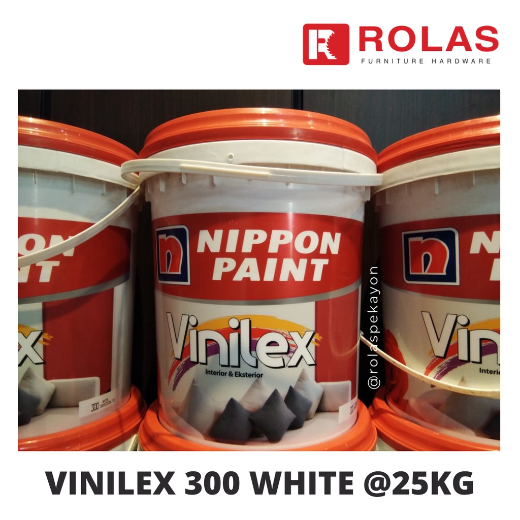 Jual CAT NIPPON PAINT/ CAT VINILEX 300 WHITE / CAT PUTIH VINILEX 25 KG