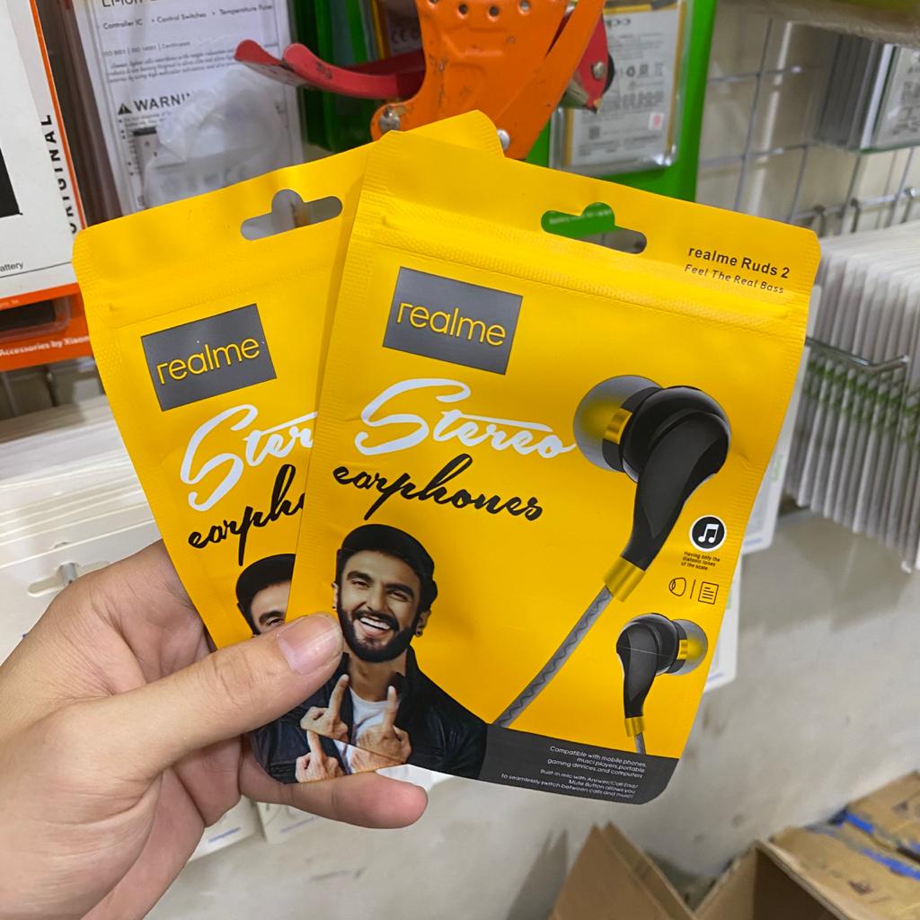 Hf Handsfree Headset REALME Buds 02 Real Bass Suara Mntapp